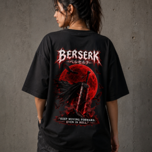 BERSERK // “THE STRUGGLER” Unisex Heavyweight Oversized Tee [ASVYBE ANIME DROP]