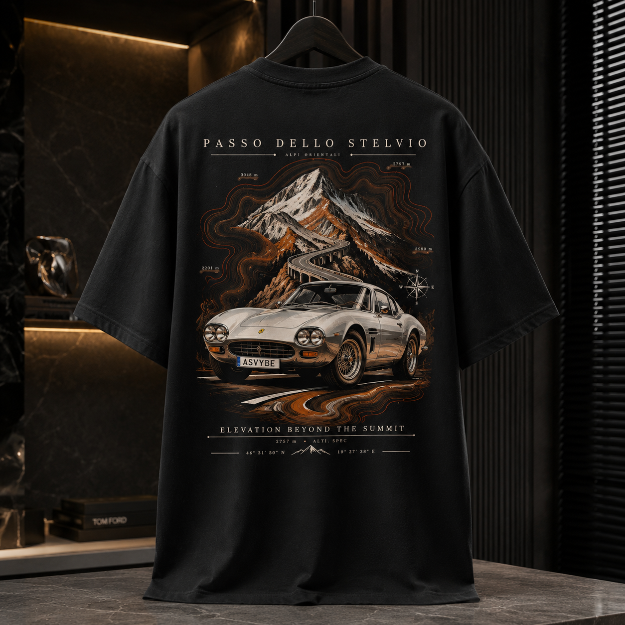 ALPINO ATELIER // "PASSO DELLO STELVIO" Heavyweight Oversized Tee