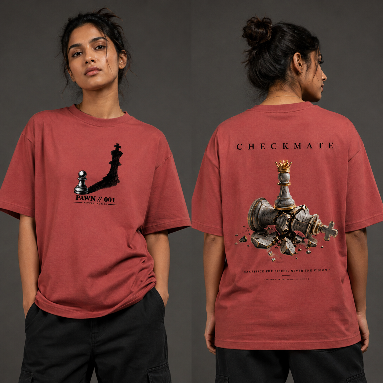 GRANDMASTER SERIES // "CHECKMATE" Heavyweight Oversized Tee