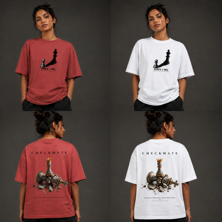 GRANDMASTER SERIES // “CHECKMATE” Heavyweight Oversized Tee
